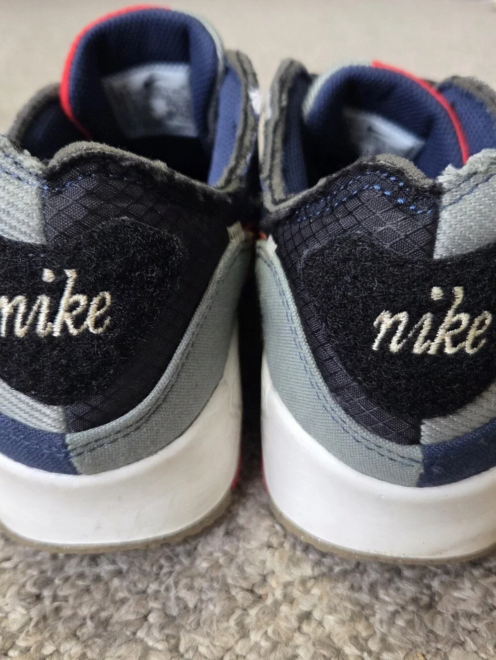 Nike Air Max 90 QS Legacy Patchwork Shoes Women’s SZ 8.5 College Navy DJ4878 400